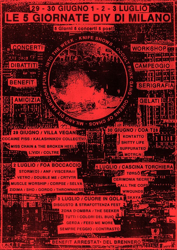 Flyer completo Le 5 Giornate DIY di Milano 2